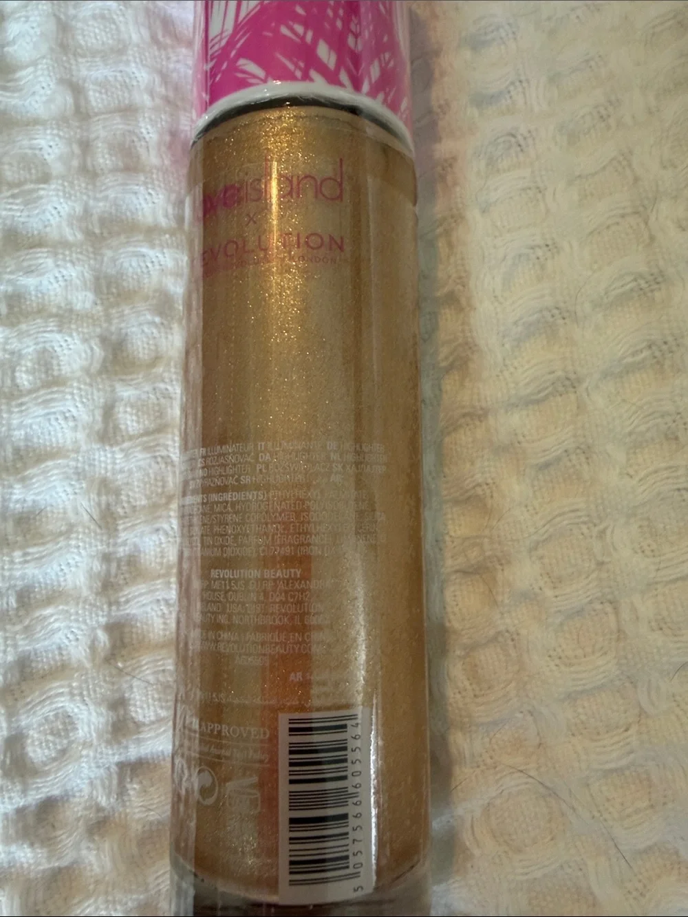Love Island x Revolution Liquid Lava Shimmer Gloss - Gold New